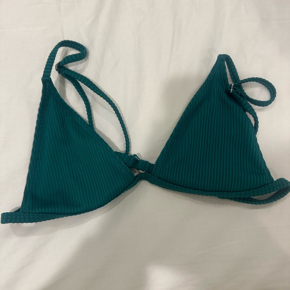 Bright Swimwear Teal Triangle Bikini Top